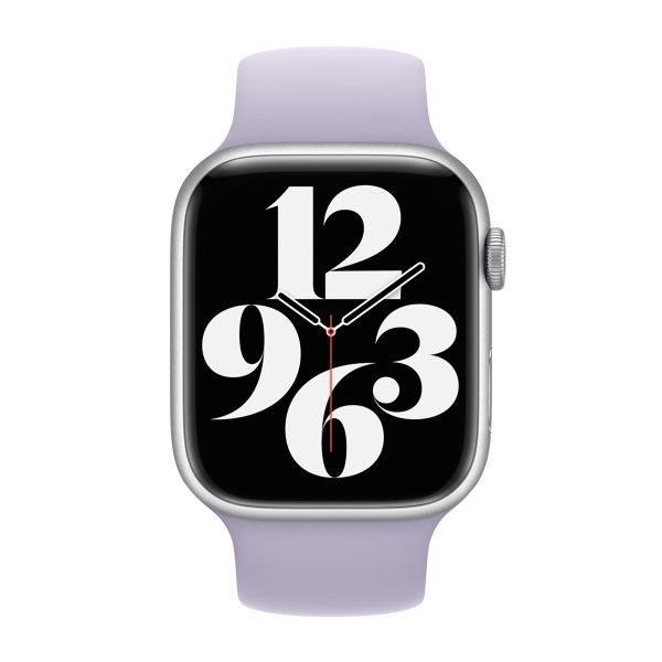 Apple Bracelet Boucle unique en Silicone Apple Watch | 38/40/41/42 mm - Taille 7 - Purple Fog