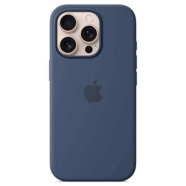 Apple Coque en silicone MagSafe Apple iPhone 16 Pro - Denim