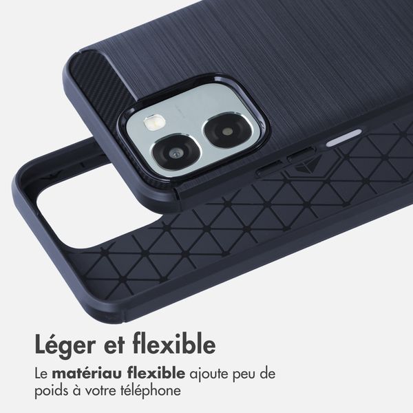 imoshion Coque Brushed Oppo A6 (5G) - Bleu foncé
