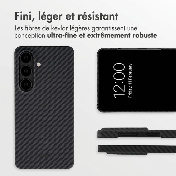 Accezz Coque Kevlar® MagSafe Samsung Galaxy S26 - Noir