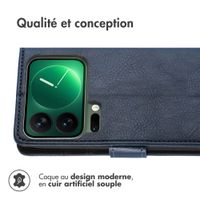 imoshion Étui de télephone portefeuille de luxe Xiaomi 17 Pro Max - Bleu foncé