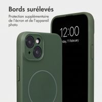 Accezz Coque Grip avec MagSafe Apple iPhone 14 - Vert foncé