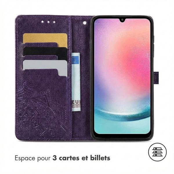 imoshion Etui de télephone Mandala Samsung Galaxy A25 (5G) - Violet