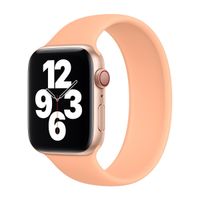 Apple Bracelet Boucle unique en Silicone Apple Watch | 38/40/41/42 mm - Taille 6 - Cantaloupe