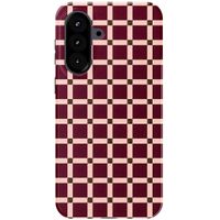 Selencia Coque arrière Vivid Samsung Galaxy A57 (5G) - Check This Burgundy