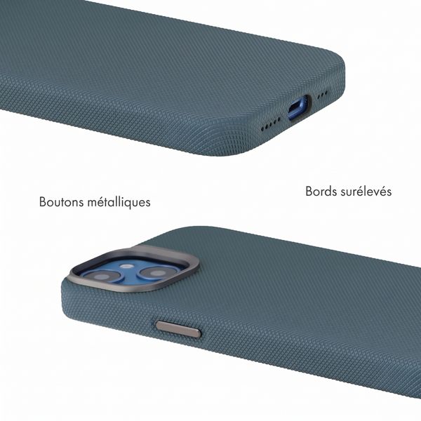 Accezz Coque arrière Mesh avec MagSafe Apple iPhone 14 / 13 - Bleu foncé