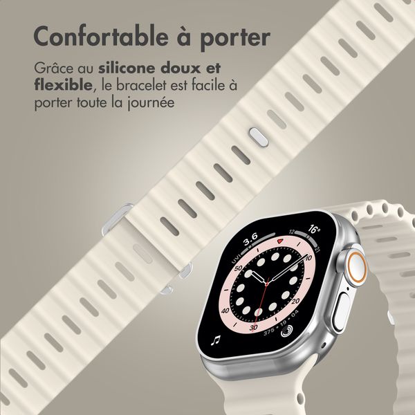 Accezz Bracelet Ocean Apple Watch | 44/45/46/49 mm - Lumière stellaire