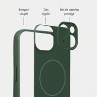 Accezz Coque Grip avec MagSafe Apple iPhone 14 - Vert foncé
