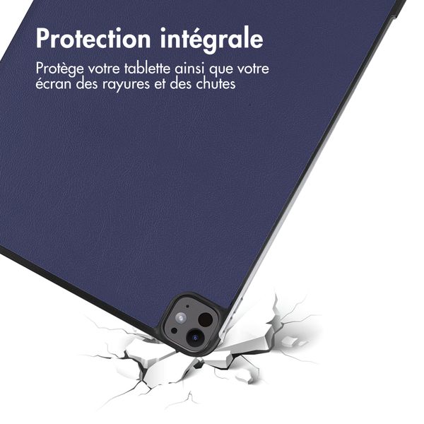 imoshion Coque tablette Trifold Apple iPad Pro 13 (2025) M5 / (2024) M4 - Bleu foncé