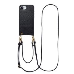 Selencia Coque de télephone Nova avec cordon et porte-cartes Apple iPhone 17e / 16e - Noir