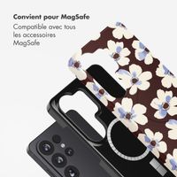Selencia Coque arrière Vivid avec MagSafe Samsung Galaxy S26 Ultra - Choco Flower Pop
