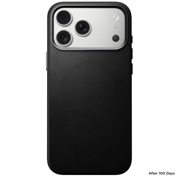 Nomad Coque arrière Traditional Leather avec MagSafe Apple iPhone 17 Pro Max - Noir