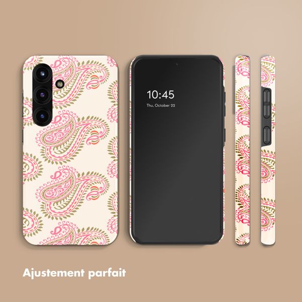 Selencia Coque arrière Vivid Samsung Galaxy S25 - Paisley Blush
