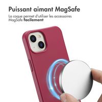 imoshion Coque arrière Color avec cordon amovible et MagSafe Apple iPhone 14 - Raspberry