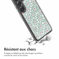 imoshion Coque Design Samsung Galaxy S25 - Bloom Love Sage Green