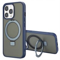 Accezz Coque Ring Stand avec MagSafe Apple iPhone 13 Pro Max - Bleu
