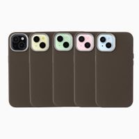 Accezz Coque arrière Mesh avec MagSafe Apple iPhone 15 - Marron