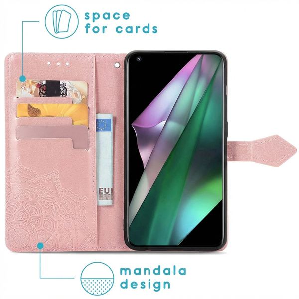 imoshion Etui de télephone Mandala OnePlus 10 Pro - Rose Doré