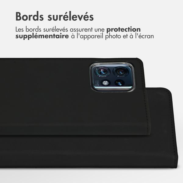 Accezz Étui de télephone Wallet Motorola Edge 40 Pro - Noir