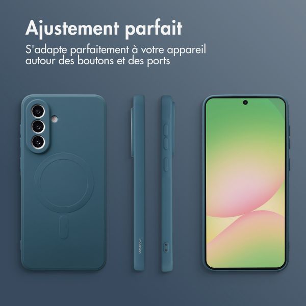 imoshion Coque Couleur avec MagSafe Samsung Galaxy A56 - Bleu foncé