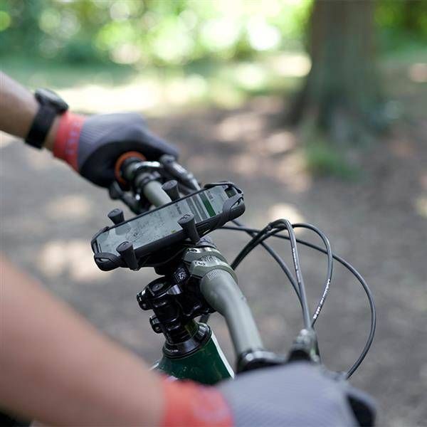 RAM Mounts Support de téléphone X-Grip® Tough-strap pour vélo / scooter / moto - Rotation à 360° - Universel - Petit - Noir