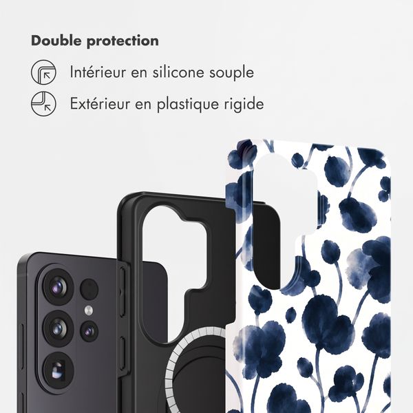 Selencia Coque arrière Vivid avec MagSafe Samsung Galaxy S26 Ultra - Midnight Blossom