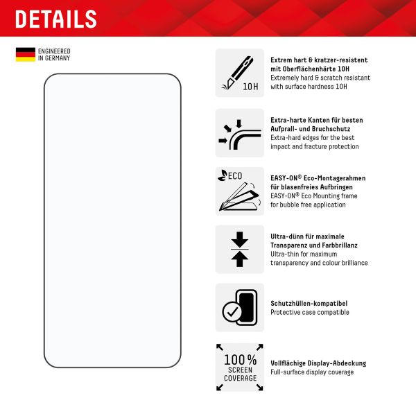 Displex Protection d'écran en verre trempé Real Glass Samsung Galaxy S25 / S24