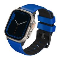 Uniq Bracelet Linus AiroSoft™ en silicone Apple Watch | 44/45/46/49 mm - Racing Blue