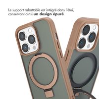 Accezz Coque Ring Stand avec MagSafe Apple iPhone 14 Pro - Marron