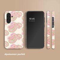 Selencia Coque arrière Vivid Samsung Galaxy A36 / A56 - Paisley Blush