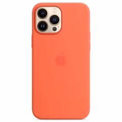 Apple Coque en silicone MagSafe Apple iPhone 13 Pro Max - Nectarine