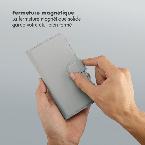 Selencia Étui portefeuille amovible Olyn avec MagSafe Apple iPhone 14 / 13 - Gris
