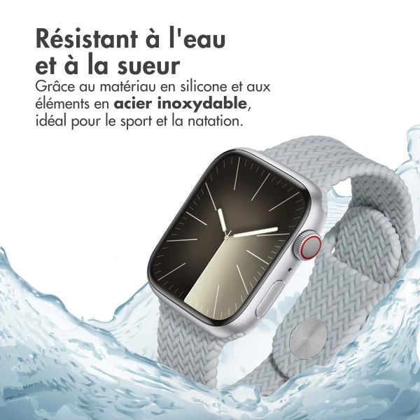 imoshion Bracelet tressé en silicone Apple Watch | 38/40/41/42 mm - Gris