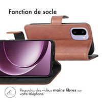 imoshion Étui de télephone portefeuille de luxe OnePlus 15R - Marron