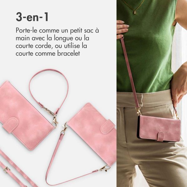 imoshion Etui de télephone portefeuille avec cordon Samsung Galaxy A15 (5G/4G) - Rose