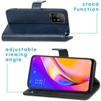 imoshion Étui de télephone portefeuille de luxe Oppo A94 (5G) - Bleu foncé