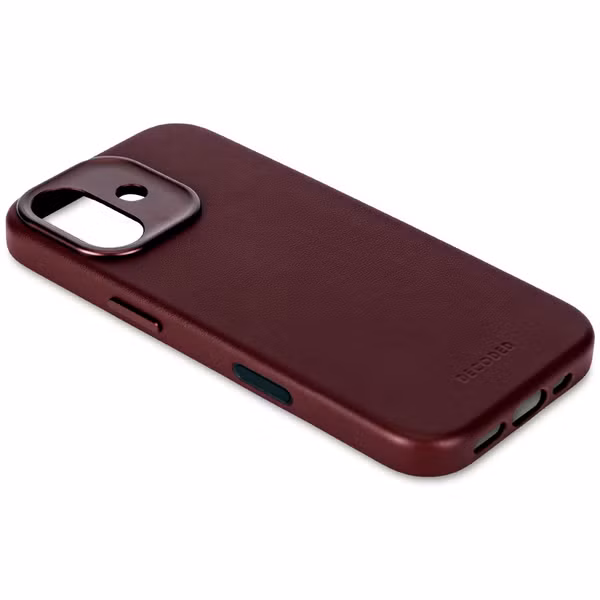 Decoded Coque en cuir MagSafe Apple iPhone 17 - Burgundy