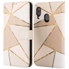 imoshion Étui de télephone portefeuille Design Samsung Galaxy A20e - Beige Graphic