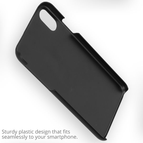 Concevez votre propre coque rigide Apple iPhone X / Xs - Noir