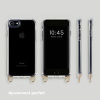 Selencia Coque arrière avec crochets amovibles Apple iPhone SE (2022 / 2020) / 8 / 7 - Transparent