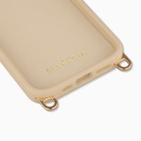 Selencia Coque arrière Rivièra avec MagSafe avec crochets amovibles Apple iPhone 17e / 16e - Milky Latte