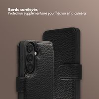 Selencia Étui Riva avec MagSafe et cordon de téléphone Samsung Galaxy S26 - Noir