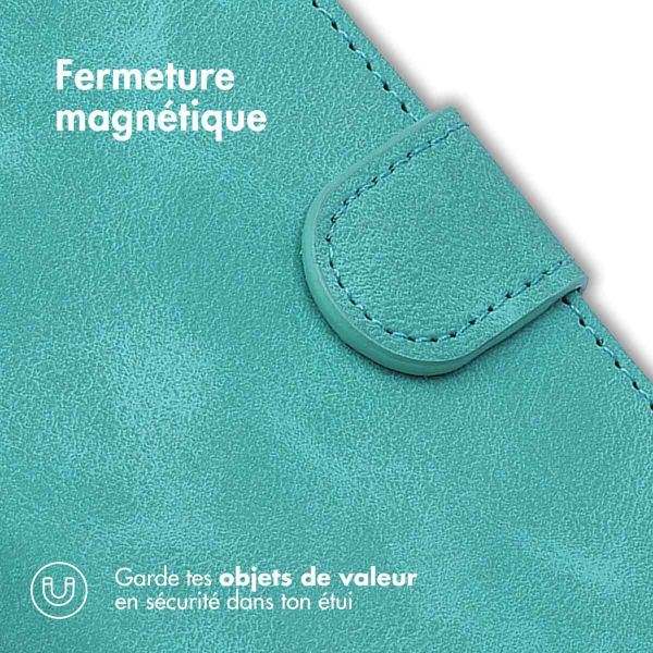 imoshion Etui de télephone portefeuille avec cordon Samsung Galaxy S25 FE - Turquoise