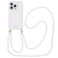 imoshion Coque avec dragonne + bracelet Apple iPhone 16 Pro - Perles Cœurs
