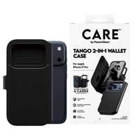 CARE by PanzerGlass Étui de télephone portefeuille Tango 2 en 1 avec MagSafe Apple iPhone 17 Pro - Black