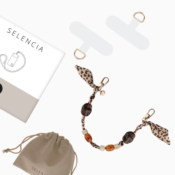 Selencia Cordon de téléphone Satin Stone - Sand