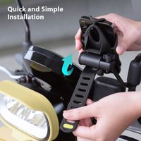 Bone Support de téléphone Bike Tie 4 pour scooter - Universel - Noir