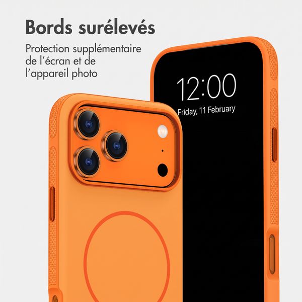 imoshion Coque arrière Color avec Thin MagSafe Ring Apple iPhone 18 Pro / 17 Pro - Orange