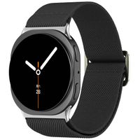 imoshion Bracelet en nylon élastique Samsung Galaxy Watch 8 (40/44mm) / Classic (46mm) - Noir