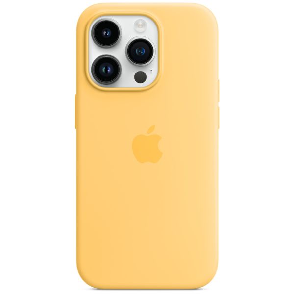 Apple Coque en silicone MagSafe Apple iPhone 14 Pro - Sunglow